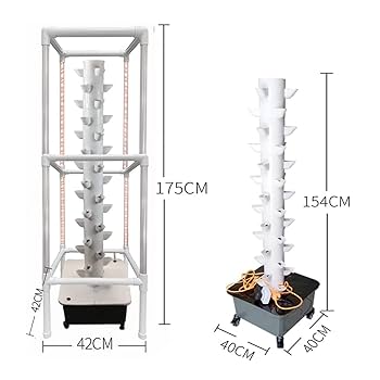 垂直ガーデンタワー水耕栽培プランター　15レイヤー45穴 垂直ガーデンタワー水耕栽培プランター 15レイヤー45穴
